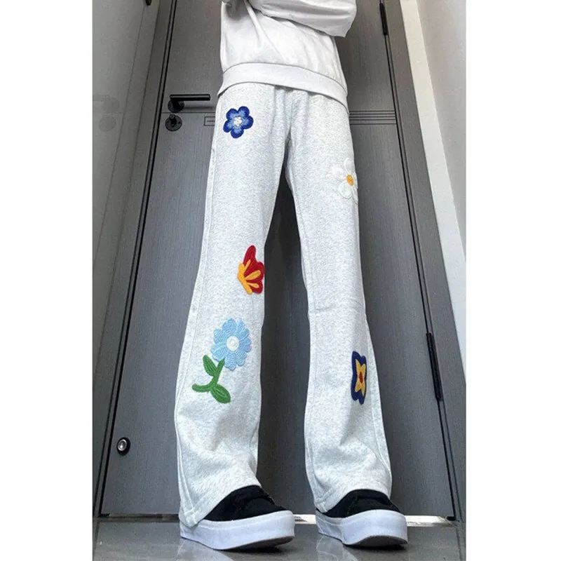 K411 Casual Pants Unisex White-1