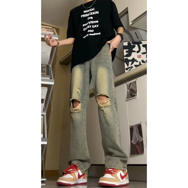 K411 Jeans Unisex Yellow Mud-3