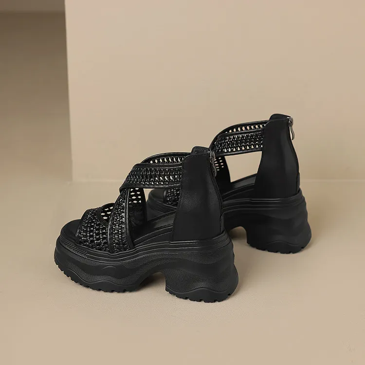 Su Yanjiao Roman Sandals Women's-2