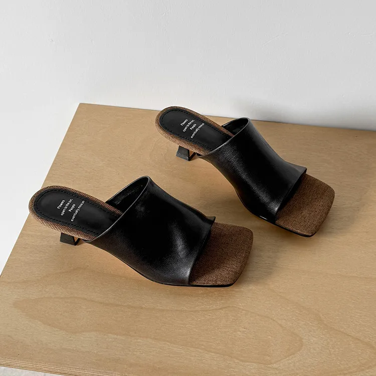 Su Yanjiao TPR Sole Quiet Slip Resistant Slide Slippers Women's-1