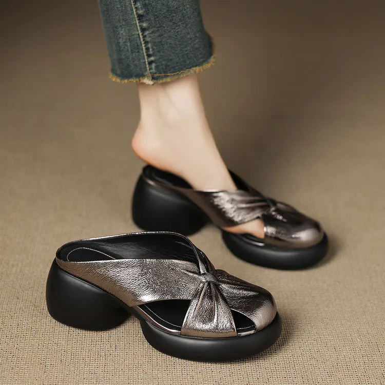 Su Yanjiao Closed Toe Slippers Women's-7