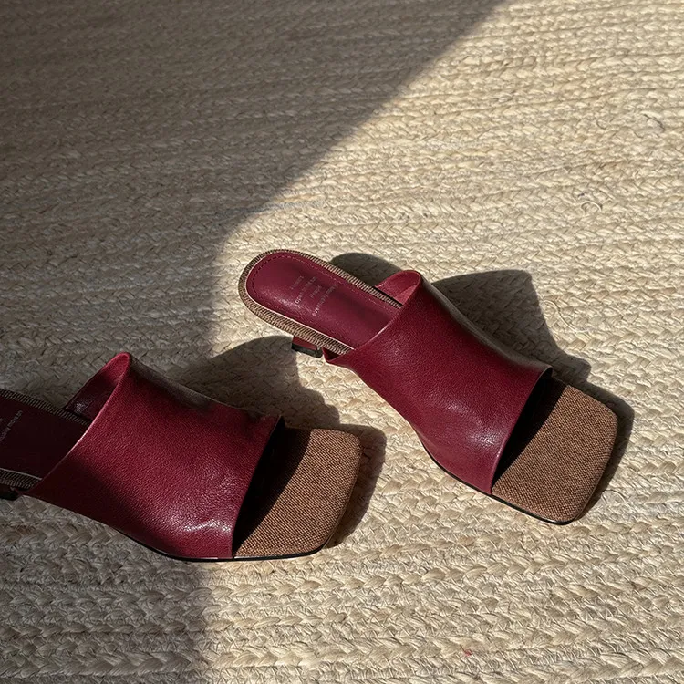 Su Yanjiao TPR Sole Quiet Slip Resistant Slide Slippers Women's-13