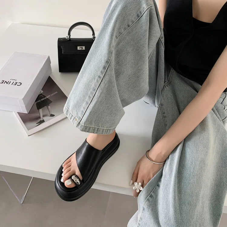 Su Yanjiao Rubber Foam Outsole Quiet Slip Resistant Cushioning Slide Slippers Women's-6