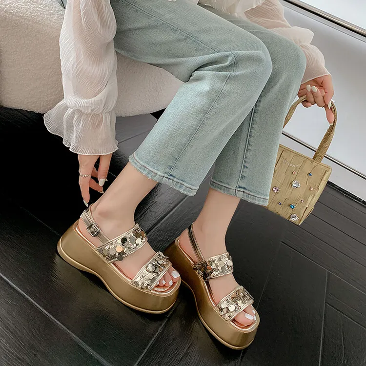 Su Yanjiao One Strap Sandals Women's-8