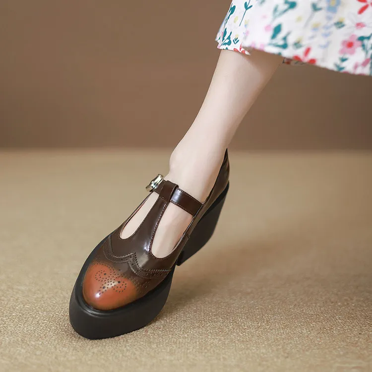 Su Yanjiao Chunky Heel High Heels Women's-7
