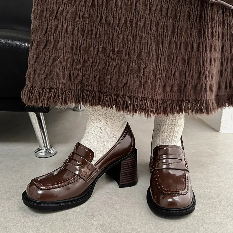 Su Yanjiao Chunky Heel High Heels Women's-7