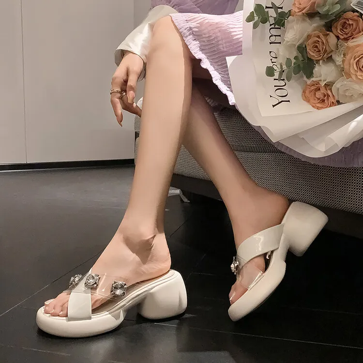 Su Yanjiao Rubber Foam Outsole Slip Resistant Odor Resistant Abrasion Resistant Slide Slippers Women's-6