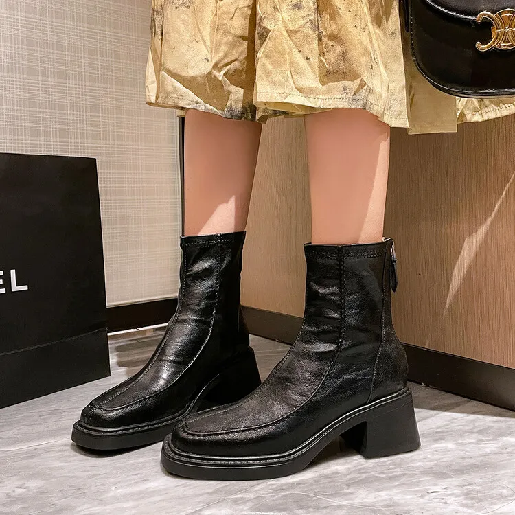 Su Yanjiao Ankle Boots 6CM Women's A1054 17-2