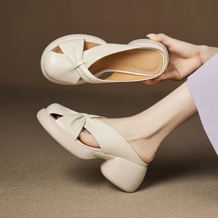 Su Yanjiao Closed Toe Slippers Women's-4