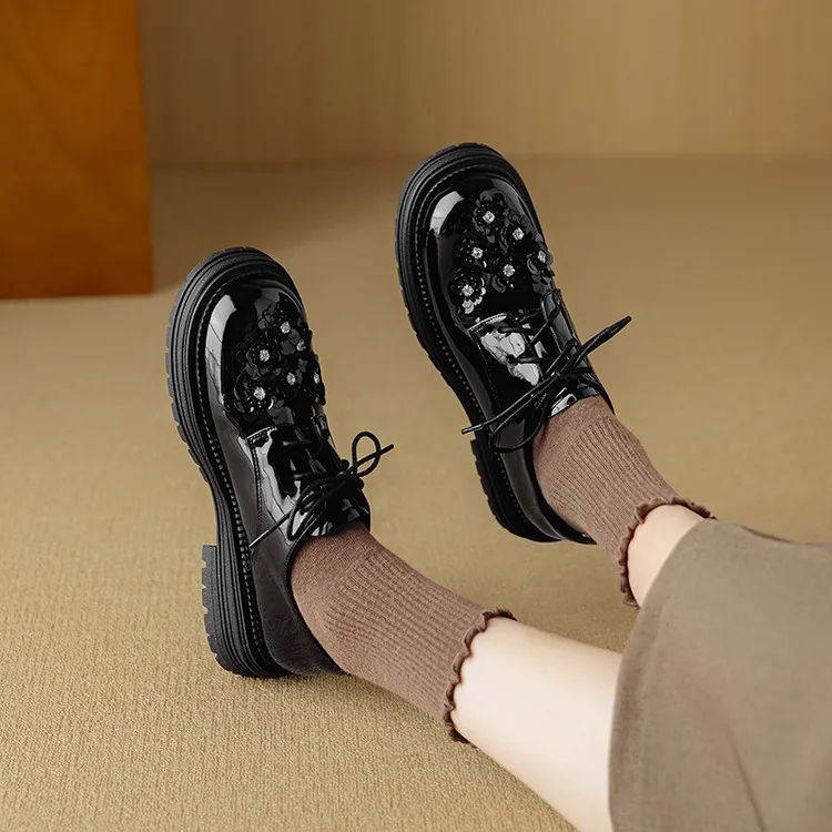 Su Yanjiao Casual Single Shoes 3.5CM Women's-1