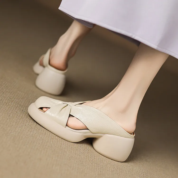 Su Yanjiao Closed Toe Slippers Women's-3