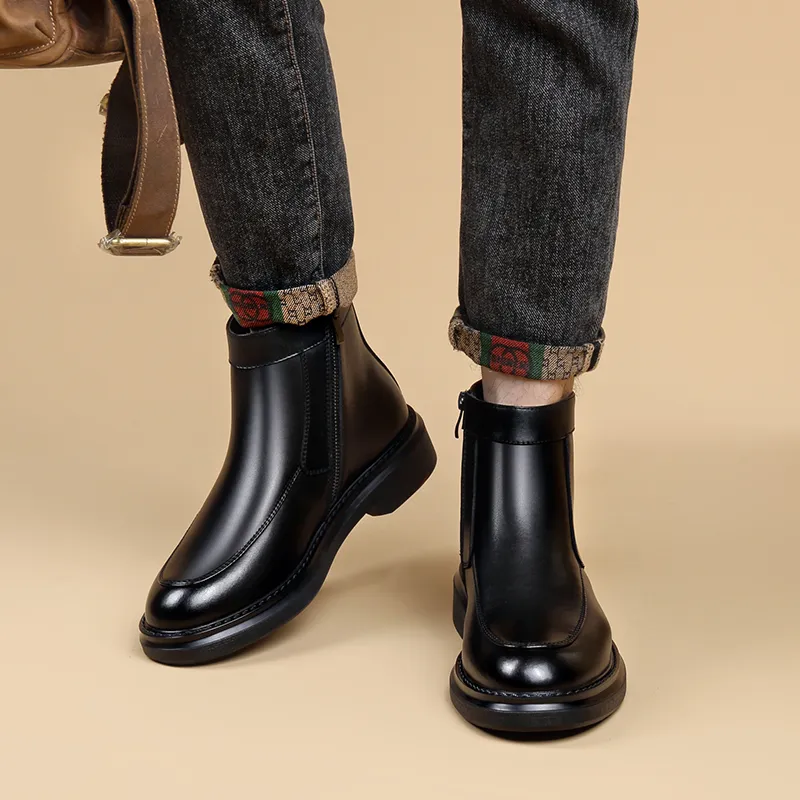 Romon Ankle Boots Men Black-1