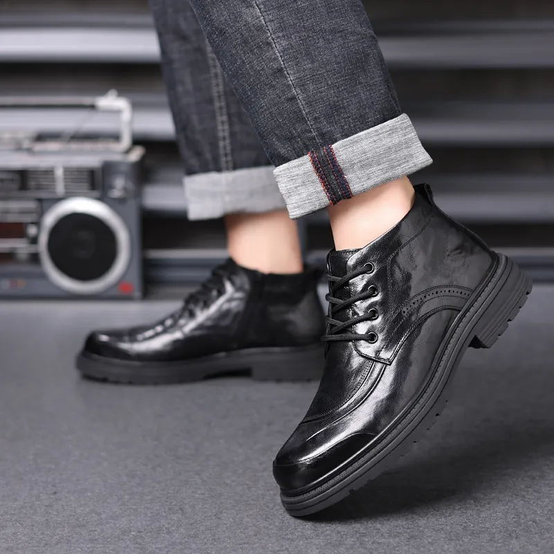 Romon Ankle Boots Men Black-5