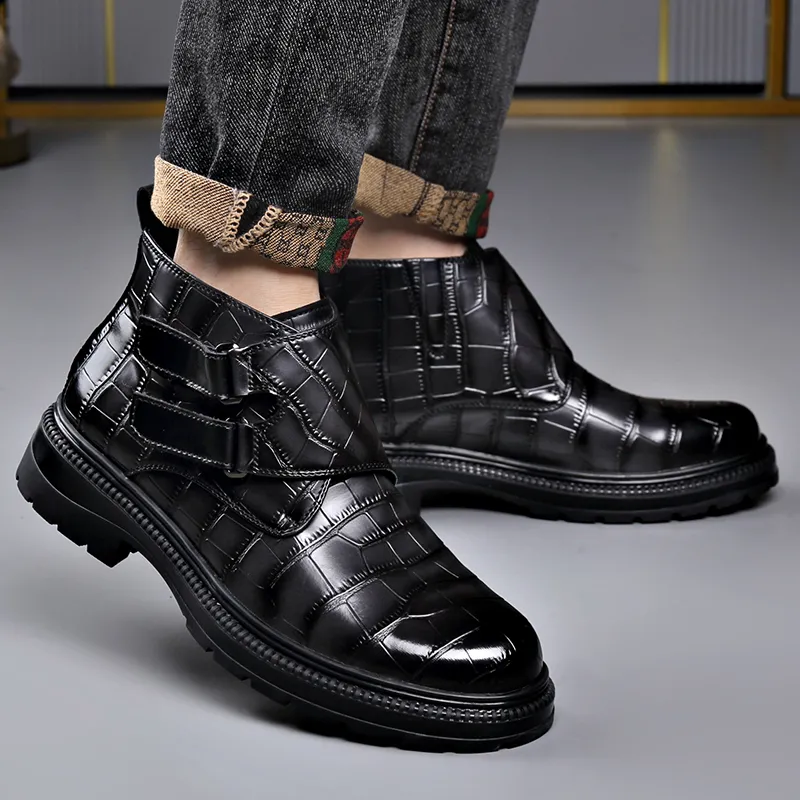 Romon Ankle Boots Men Brown/Gray-8