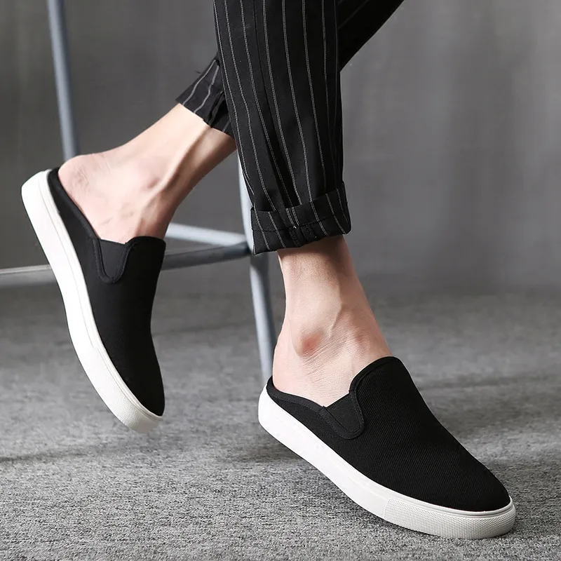 Romon Wrap toe Slippers Men's Black-8