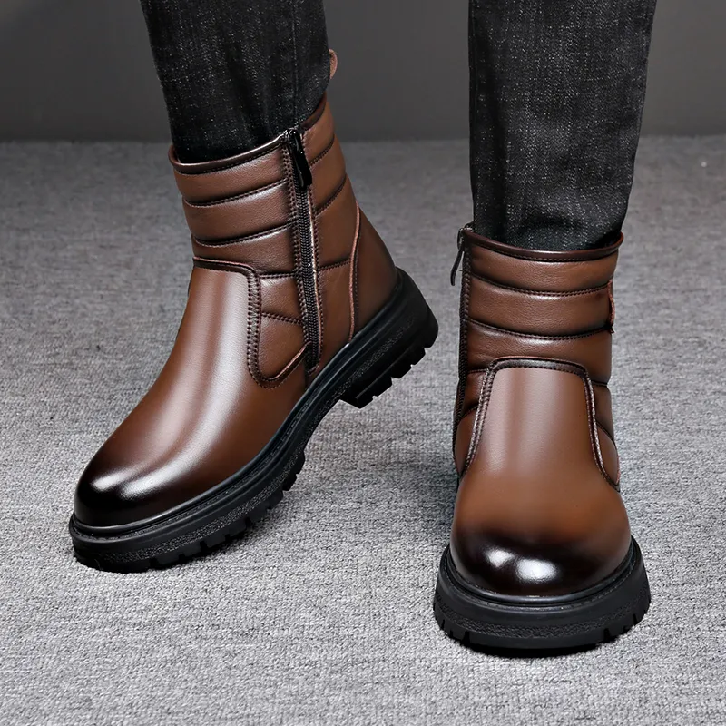 Romon Ankle Boots Men Black/Brown-6