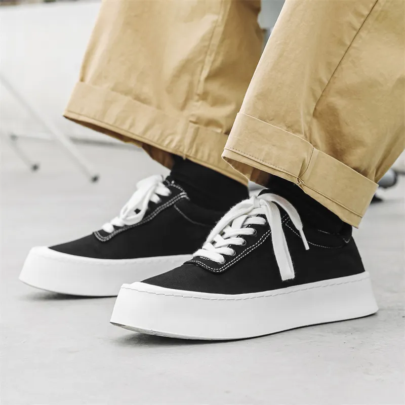 Romon Low Top Canvas Shoes Men's-3