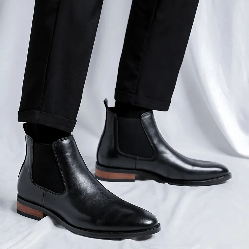 Romon Chelsea Boots Men-2
