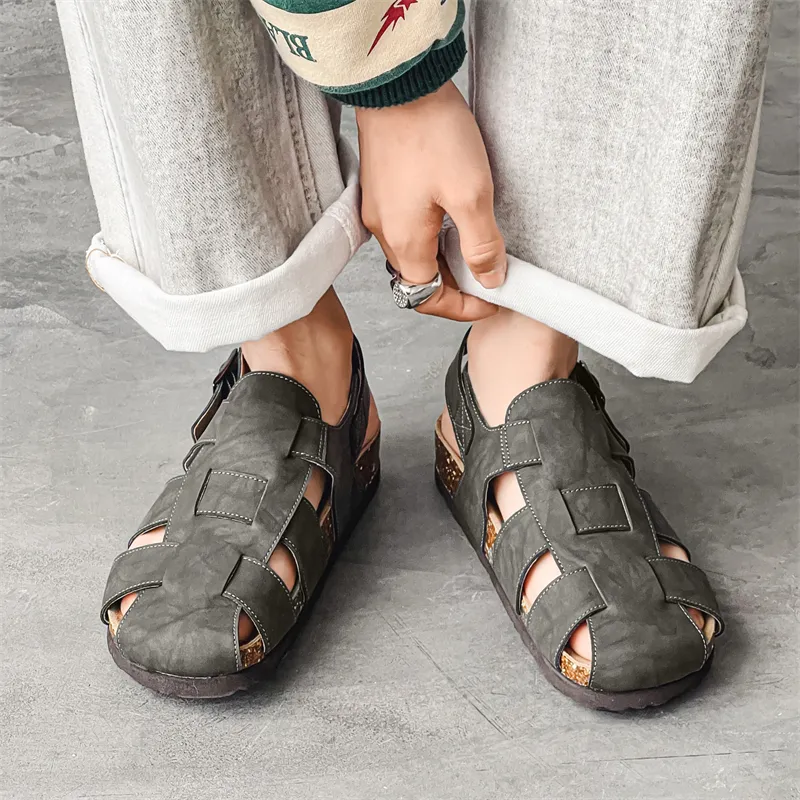 Romon Roman Sandals Unisex-10