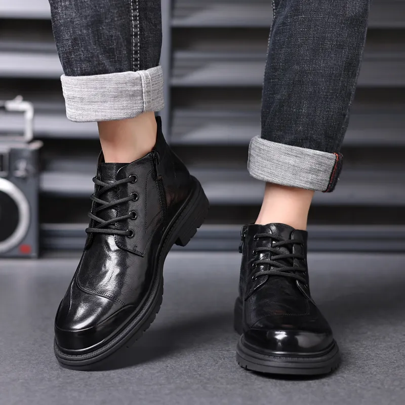 Romon Ankle Boots Men Black-4