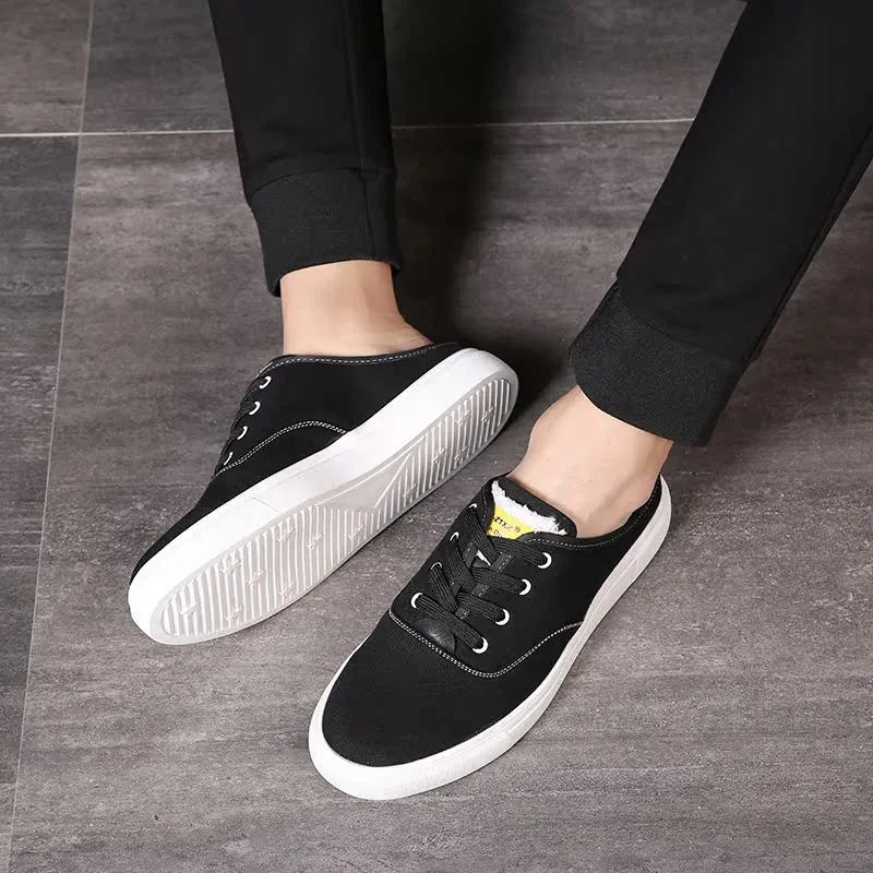 Romon Wrap toe Slippers Men's Black-5