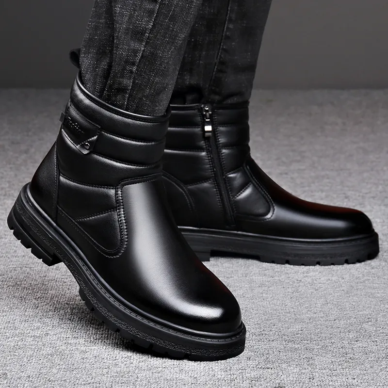 Romon Ankle Boots Men Black/Brown-2