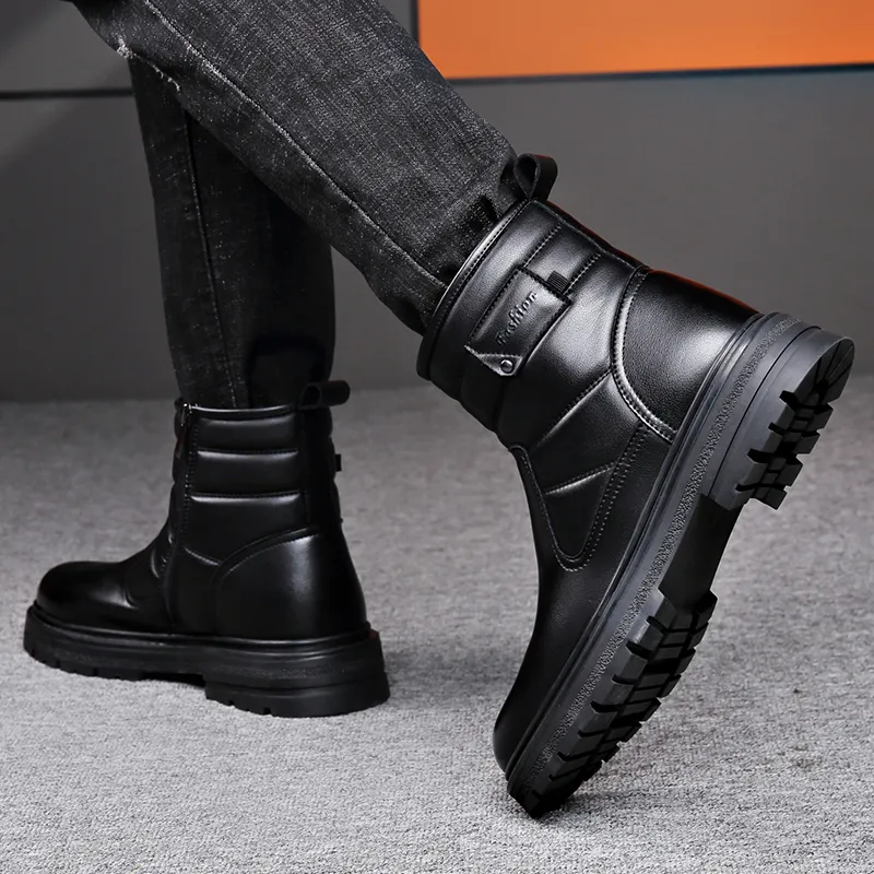 Romon Ankle Boots Men Black/Brown-4