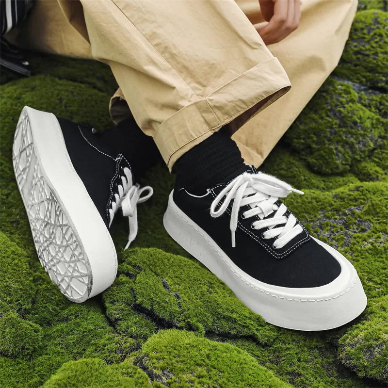 Romon Low Top Canvas Shoes Men's-5