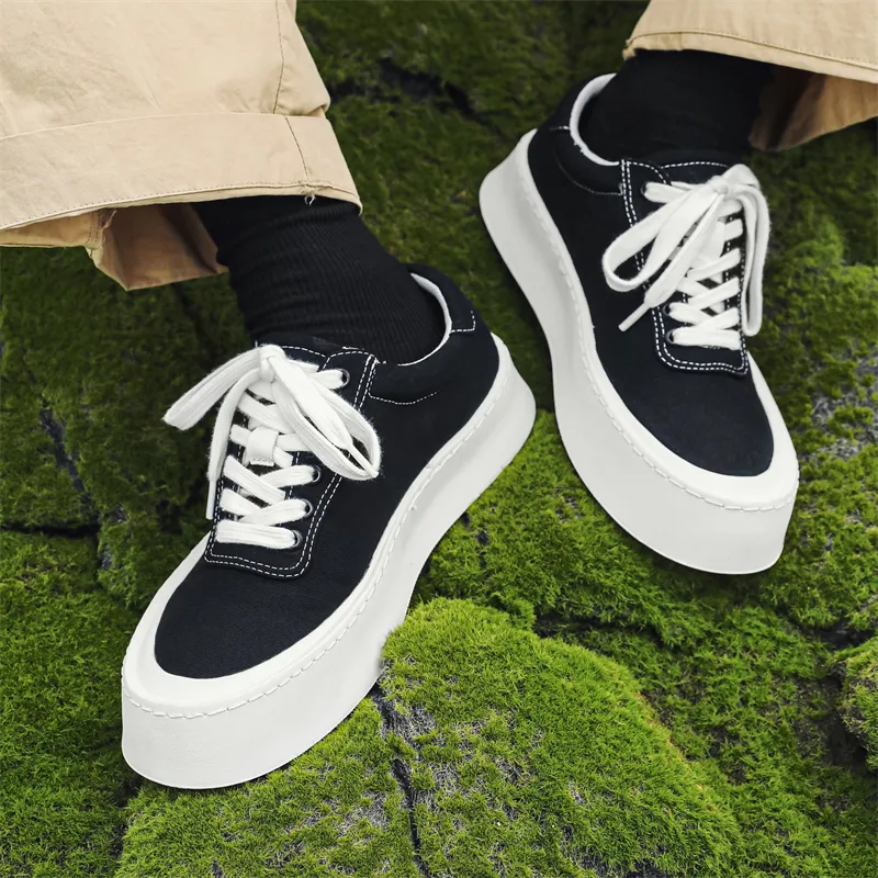 Romon Low Top Canvas Shoes Men's-4