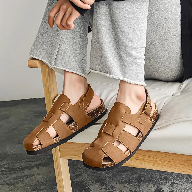 Romon Roman Sandals Unisex-4