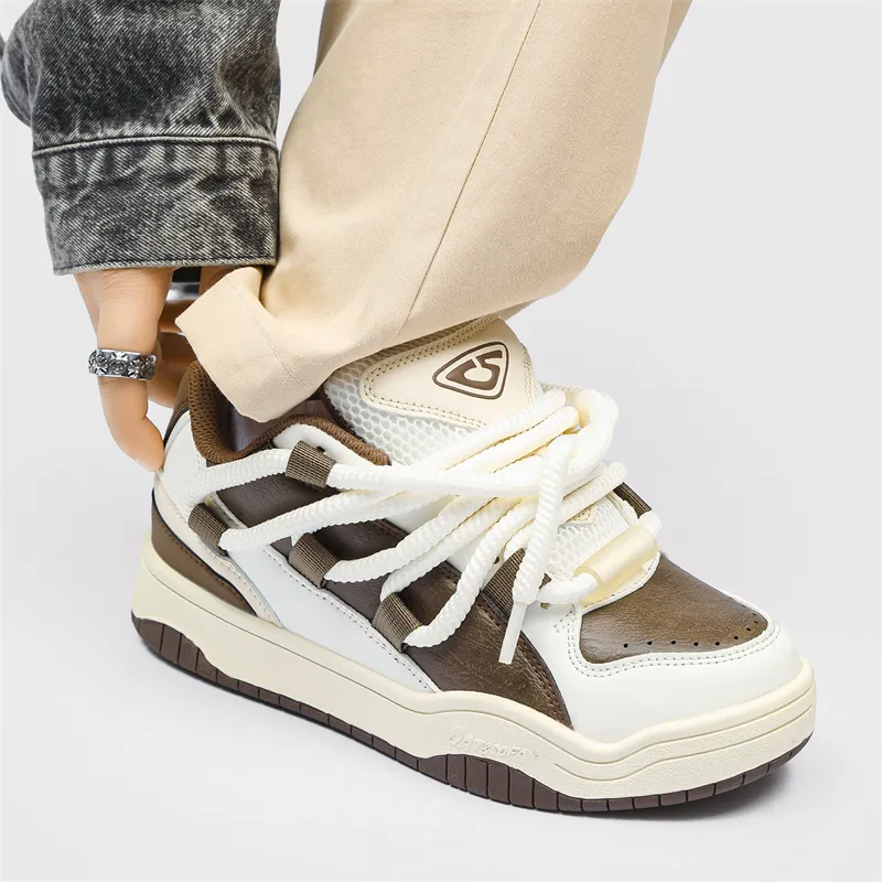 OUBT Anti-Slip And Wear-Resistant Height Increasing Low-Top Skateboard Shoes Unisex-17