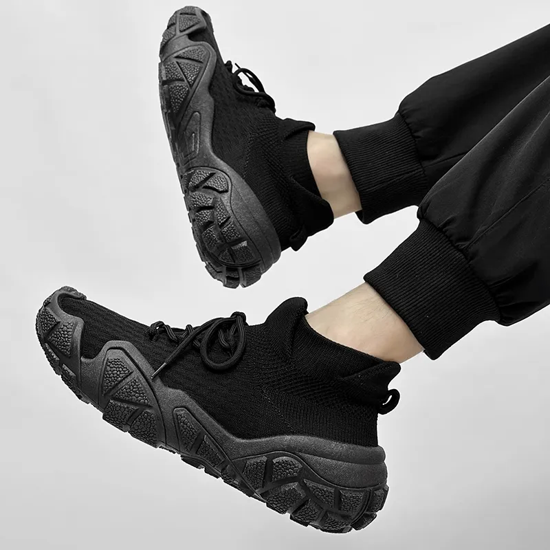 OUBT Anti-Slip Wear-Resistant Breathable Lightweight Mid-Top Running Shoes Unisex-10