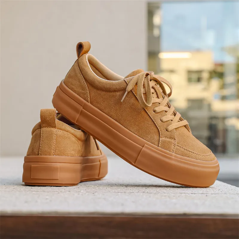 OUBT Japanese Vintage Casual Shoes Abrasion Resistant Slip Resistant Low Top Skateboard Shoes Men's-10
