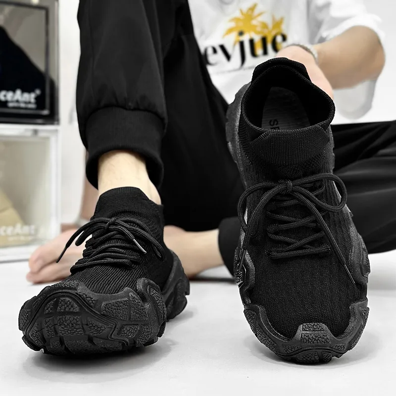 OUBT Anti-Slip Wear-Resistant Breathable Lightweight Mid-Top Running Shoes Unisex-9