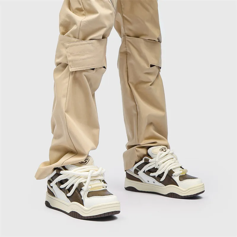 OUBT Anti-Slip And Wear-Resistant Height Increasing Low-Top Skateboard Shoes Unisex-19