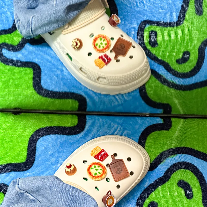OUBT Fun Foodie Clogs Unisex Beige-6