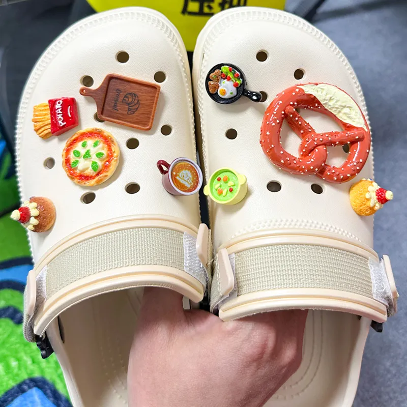 OUBT Fun Foodie Clogs Unisex Beige-4