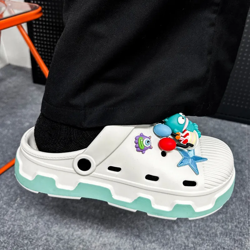 OUBT Little Monster 3D Effect Doll Clogs Unisex White-5