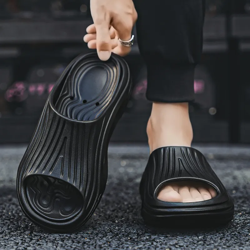 OUBT Slip Resistant Abrasion Resistant Cushioning Slide Slippers Men's-20