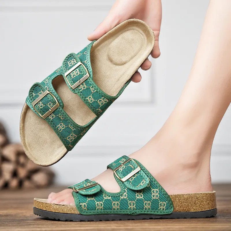 OUBT Cork Sole Slide Slippers Unisex-5