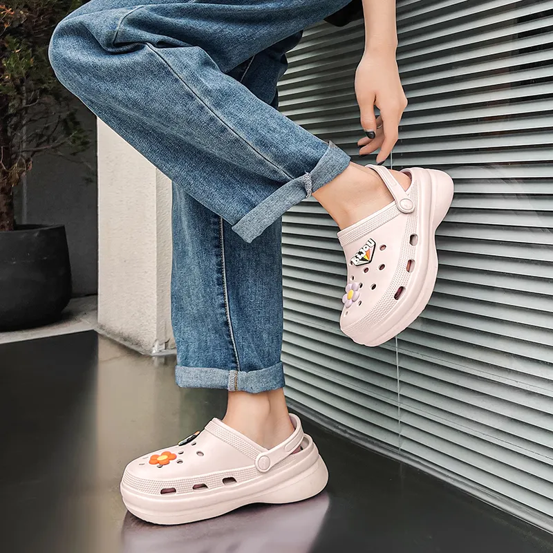 OUBT Sweet Style Closed Toe Half Slippers Fashion Beach Clogs Women's-10