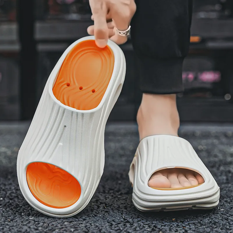 OUBT Slip Resistant Abrasion Resistant Cushioning Slide Slippers Men's-4