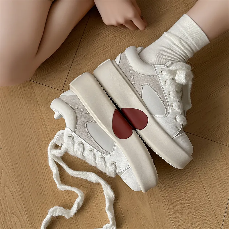OUBT Heart Design, Couple Shoes Breathable And Slip Resistant Low Top Skateboard Shoes Unisex Koala Gray-5