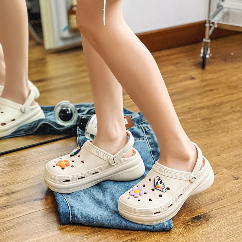 OUBT Sweet Style Closed Toe Half Slippers Fashion Beach Clogs Women's-17