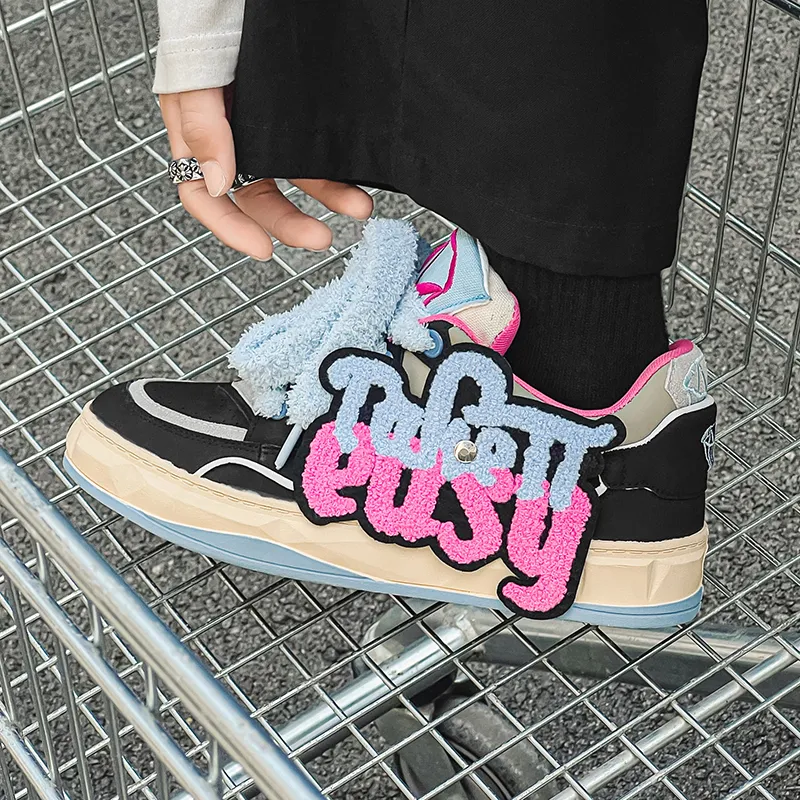 OUBT Niche Couple Trendy Shoes Breathable And Slip Resistant Low Top Skateboard Shoes Unisex-5