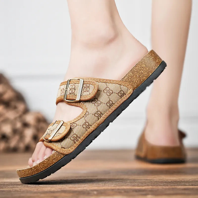 OUBT Cork Sole Slide Slippers Unisex-15