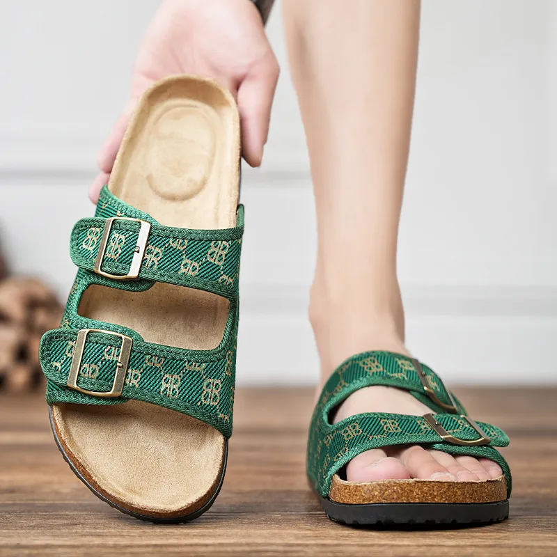 OUBT Cork Sole Slide Slippers Unisex-6