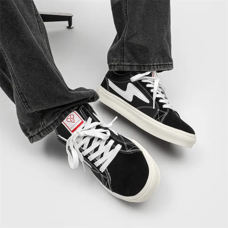 OUBT Original Design Lightning Slip Resistant, Abrasion Resistant, Breathable Low Top Skateboard Shoes Unisex-5