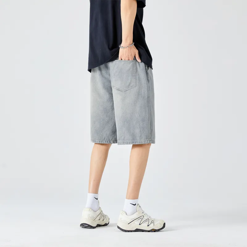 Slazenger Denim Shorts Unisex Light Blue-2