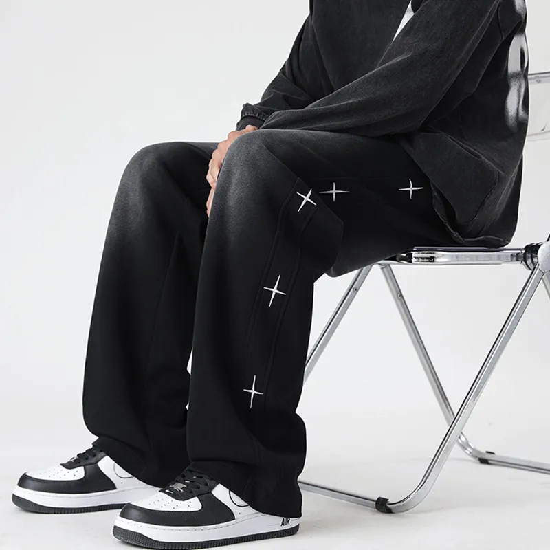 LIGHTNING MONSTER Casual Pants Unisex Black-4